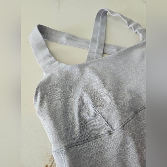 Lululemon Top Speed Tank Heathered Silver Slate Size 6 - Picture 3 of 14